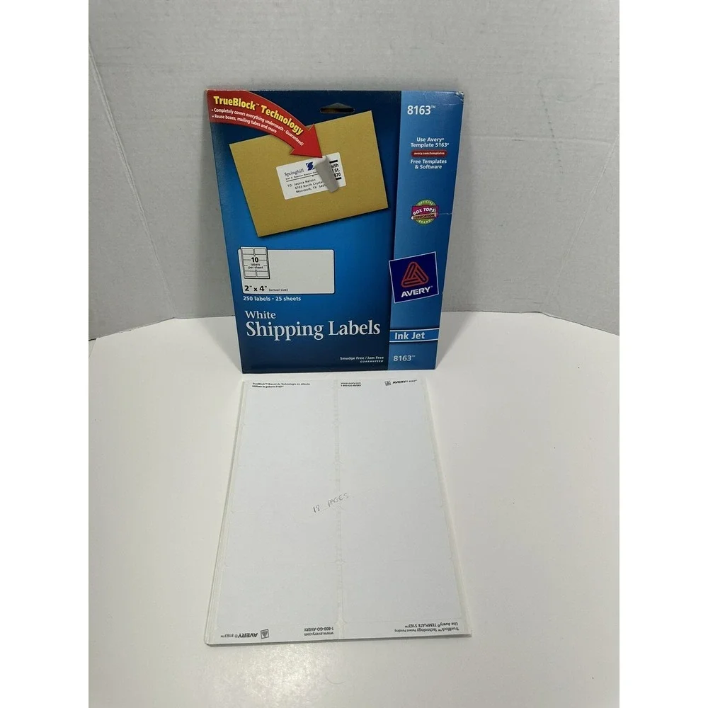 330 Labels 33 Sheets Avery 5163 & 8163 Shipping Labels 2